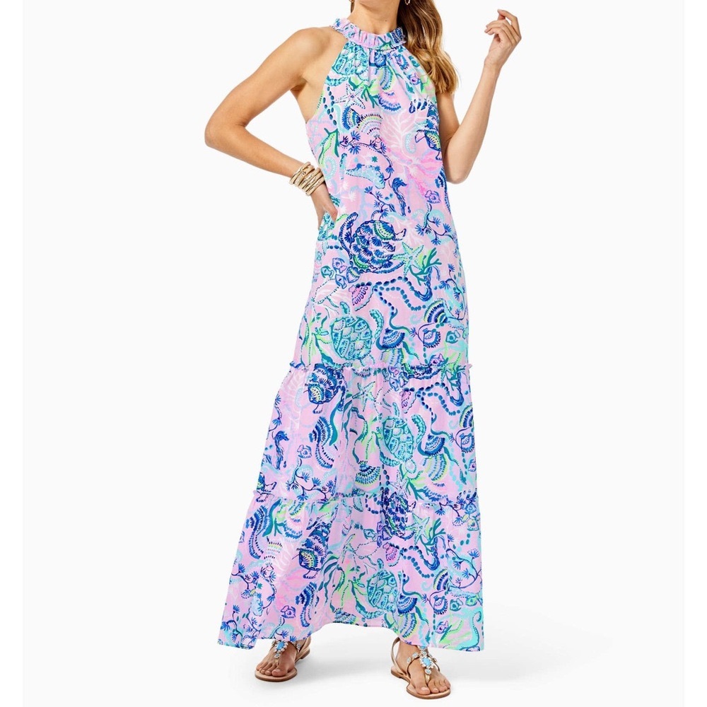 NWT Lilly Pulitzer Everly Maxi Dress Size L